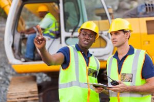 Excavator Operators talking