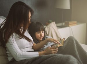 Mom having quality time with daugther