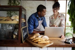 local bakery shop owners working